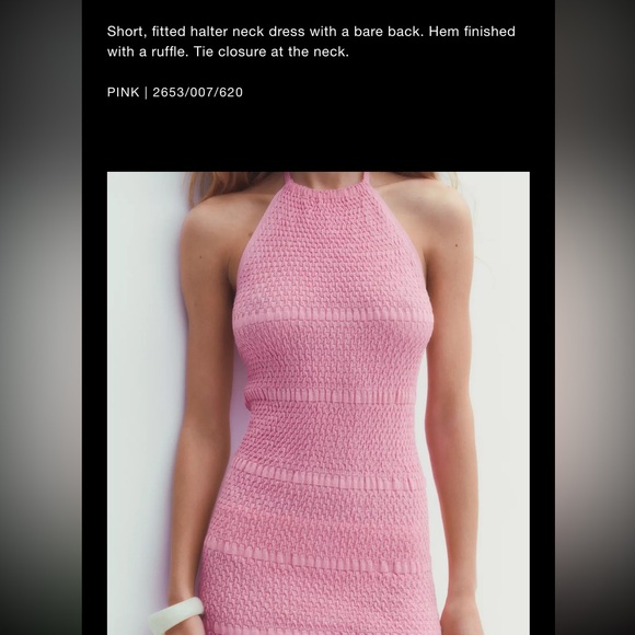 Zara halter knit dress - Picture 2 of 10